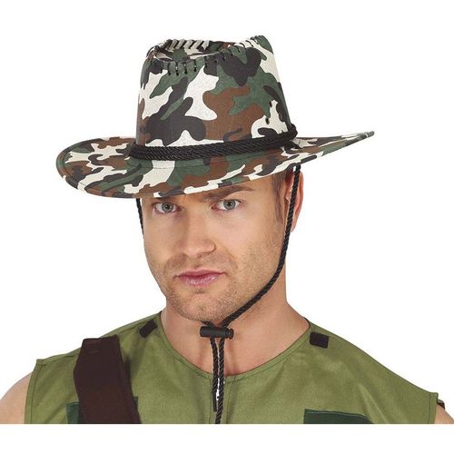 Chapeau De Cowboy Camouflage Marron