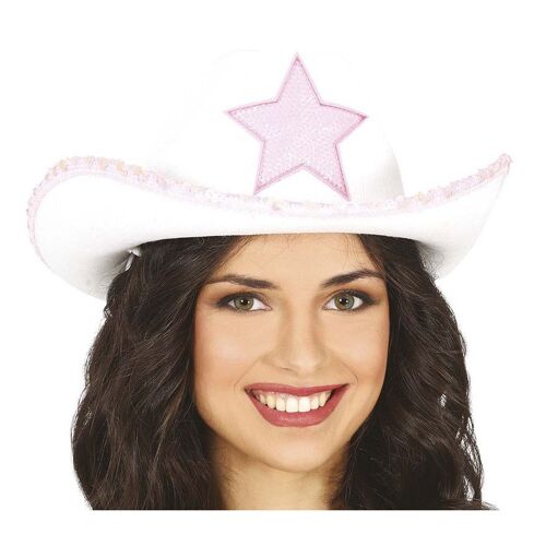 Chapeau De Cowboy Blanc Avec Étoile