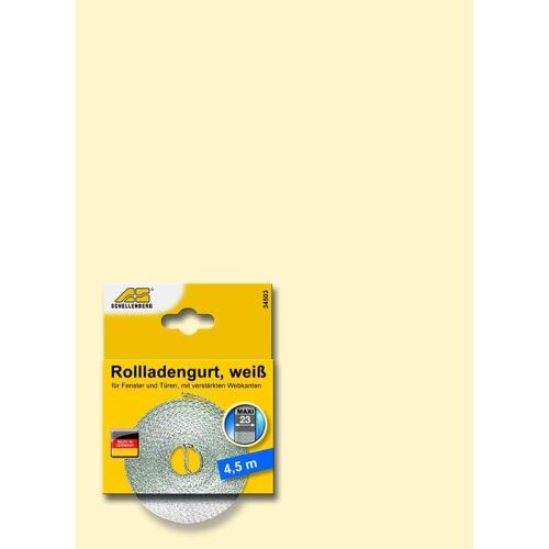 Courroie de volet roulant Schellenberg 23 mm/4,5 m blanc - 34503