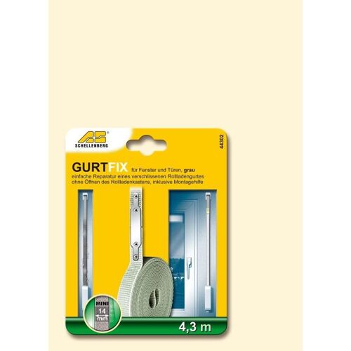 Schellenberg Gurtfix Mini 14mm/4,3m gris - 44302