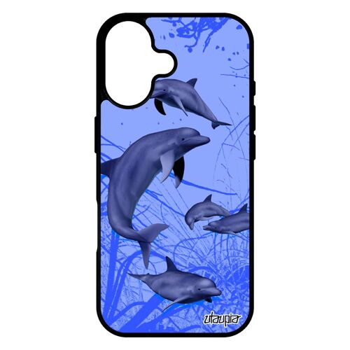 Coque Rigide Pour Iphone 17 Silicone Dauphin Mer. Ocean Design Marsouin Housse Fonds Marins Animal Telephone Animaux De Protection