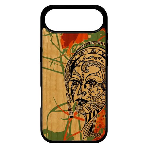 Coque Bois Pour Iphone 17 Air Silicone Femme Etui Tribal Princesse Portable Fille Psych¿Delique Dessin Telephone Color¿ Ethnique De