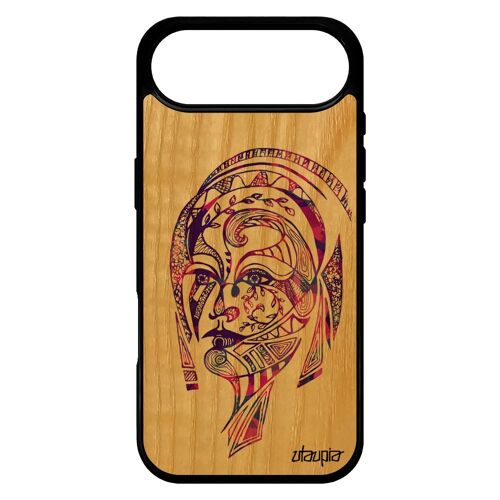 Coque Pour Iphone 17 Air Bois Silicone Femme Fee Etui Azteque Fille 512 Go Couleur Dessin Multicolore 4g Bumper Antichoc Ethnique