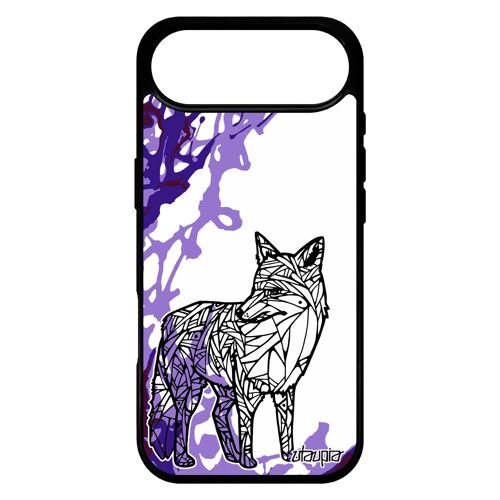 Coque Renard Pour Iphone 17 Air Silicone De Protection Arbre Telephone Cadeau De Noel Malin Dessin Etui Art Ethnique Goupil Tribal