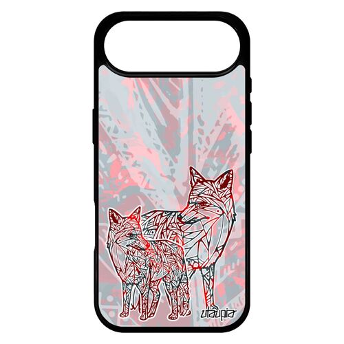 Coque Renard Pour Iphone 17 Air En Silicone Design Rouge Portable Dessin Foret Multicolore Animal Noir Polaire Ethnique Bebe Mobile