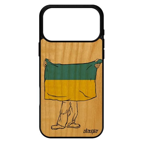 Coque silicone drapeau ukraine ukrainien pour iPhone 17 pro max bois fr¿ne jo basket smartphone Euro made in France