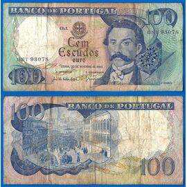 Portugal 100 Escudos 1965 Billet Escudo Castelo Branco Europe