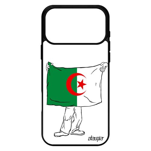 Coque pour iPhone 17 pro max silicone drapeau algerie algerien CAN coupe du monde Coupe d'afrique original jo 4G housse basket TPU