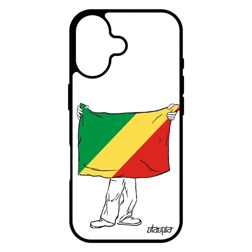 Coque Pour Iphone 17 Silicone Drapeau Congo Brazzaville Congolais Republique Du Foot Telephone Coupe Du Monde Cover