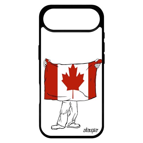 Coque Silicone Drapeau Canada Canadien Pour Iphone 17 Air Basket Football Foot Antichoc Jo Bumper Rigide Case De
