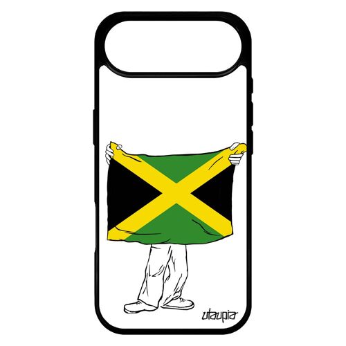 Coque Pour Iphone 17 Air Silicone Drapeau Jamaique Jamaicain Noir Coupe Du Monde Reagge Foot Basket Jo Design Rasta