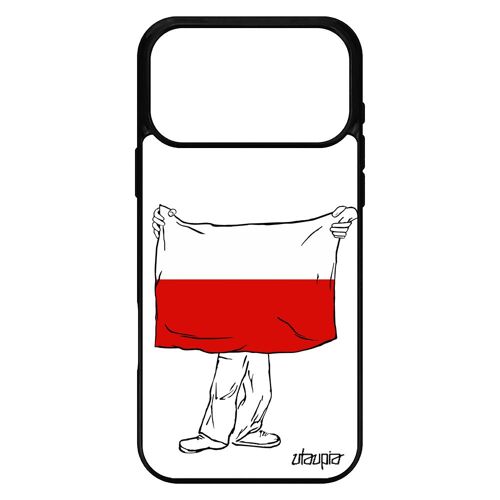 Coque pour iPhone 17 pro max silicone drapeau pologne polonais personnalis¿ unique foot football 256 Go case Euro housse jo basket