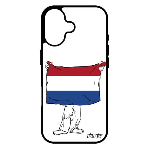 Coque Pour Iphone 17 En Silicone Drapeau Pays Bas Hollande Hollandais Jo Smartphone Metal Foot Football Housse