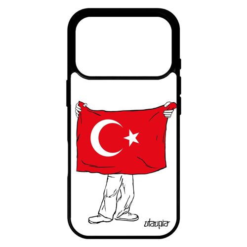 Coque pour iPhone 17 pro silicone drapeau turquie turc jo coupe d'europe coupe du monde telephone original basket