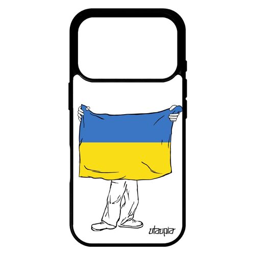 Coque en silicone drapeau ukraine ukrainien de protection pour iPhone 17 pro jo football Euro basket antichoc foot jeux olympiques