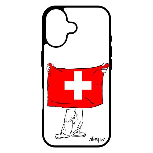 Coque Pour Iphone 17 Silicone Drapeau Suisse Basket Football Jo Switzerland Pas Cher Personnalis¿ Foot De Protection Alu Euro