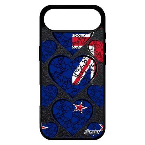 Coque Silicone Drapeau Nouvelle Zelande Neo Zelandais Pour Iphone 17 Air Foot I Love Coupe Du Monde Housse Telephone Football