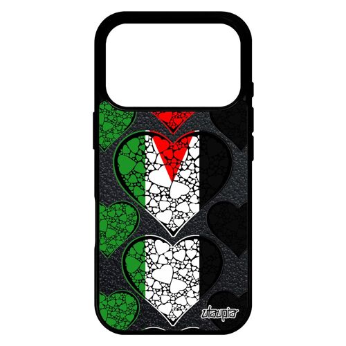 Coque pour iPhone 17 pro silicone drapeau palestine palestinien portable coupe du monde foot I love basket alu