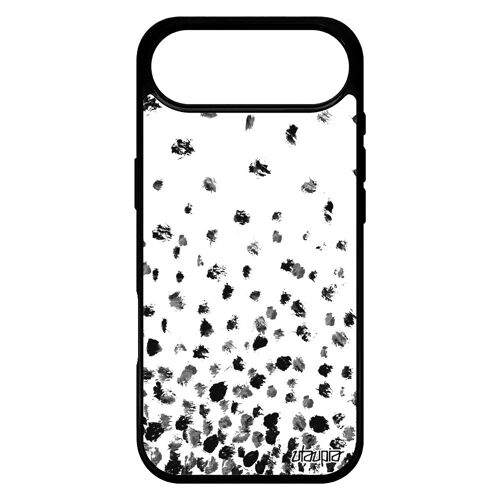 Coque En Silicone De Protection Pour Iphone 17 Air Confettis Pois Mobile Telephone Design Motif Case Jolie Gris Fond Made In France