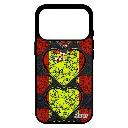 Coque pour iPhone 17 pro silicone drapeau espagne espagnol jo foot coupe d'europe gel football portable basket