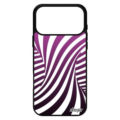 Coque pour iPhone 17 pro max silicone illusion d'optique effet telephone personnalis¿ antichoc rose graphique 3d magique tornade de