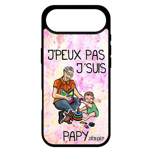 Coque Silicone Pour Iphone 17 Air Jpeux Pas J'suis Papy Violet Drole Motif Personnalis¿ Papi De Protection Dessin Enfant Etui Gel