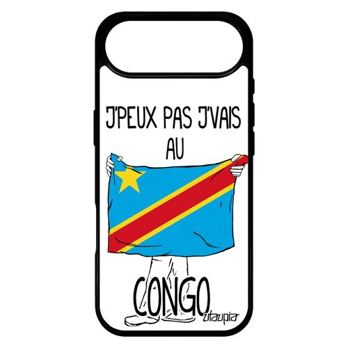 Coque Pour Iphone 17 Air Silicone J'peux Pas J'vais Au Congo Republique Democratique Du Antichoc Football Jo Etui