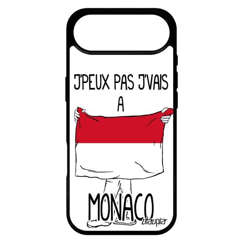 Coque J'peux Pas J'vais A Monaco Pour Iphone 17 Air En Silicone Foot Basket Tpu Case 4g De Protection Football Bumper Humour