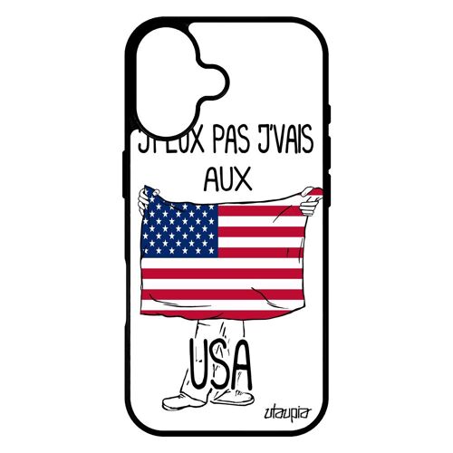 Coque J'peux Pas J'vais Au Usa Pour Iphone 17 Silicone Etats Unis Mobile Portable Jo Nba Foot Coupe Du Monde