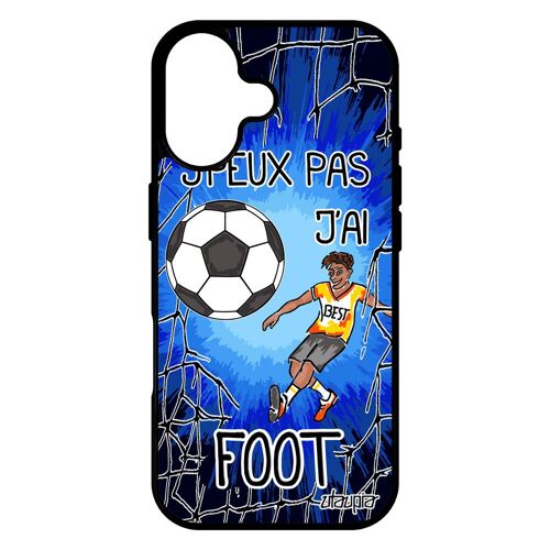 Coque Pour Iphone 17 Silicone J'peux Pas J'ai Football Humour Comique Bleu Coupe D'europe Sport Foot Antichoc Drole Humoristique De