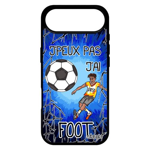 Coque Pour Iphone 17 Air En Silicone J'peux Pas J'ai Football Noir Humoristique Comique Bleu Sport Bumper De Protection Humour