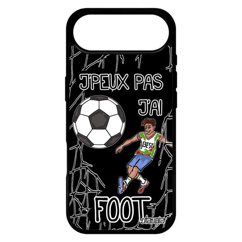 Coque Pour Iphone 17 Air Silicone Humour J'peux Pas J'ai Foot Noir Drole Noir Housse Bd Texte Sport Smartphone Made In France