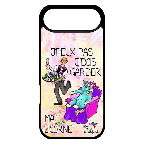 Coque Pour Iphone 17 Air En Silicone J'peux Pas J'dois Garder Ma Licorne De Protection Portable Violet Jpeux Je Fille Motif Cartoon