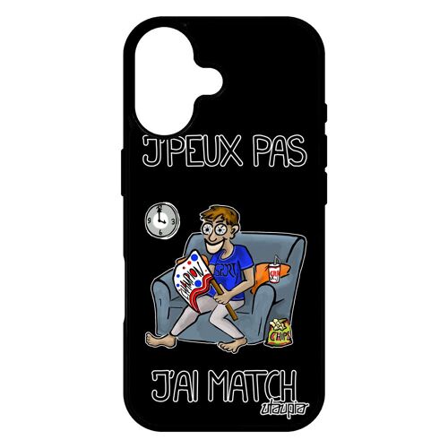 Coque Pour Iphone 17 Silicone J'peux Pas J'ai Match Humour Rugby Football Motif Texte Etui Coupe Du Monde Basket Antichoc Bd
