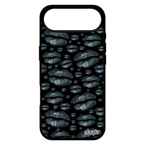 Coque Pour Iphone 17 Air En Silicone Bouche Bisou Clope Fantaisie Etui Levres Smartphone Noir Dessin Love Gris Cigarette Femme