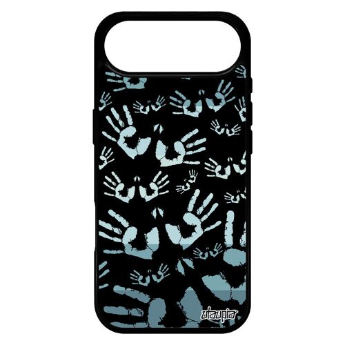 Coque Silicone Pour Iphone 17 Air Empreinte Main Etui Imprimé 512 Go Enfant Personnalisé Telephone Petites Garçon De Made In France