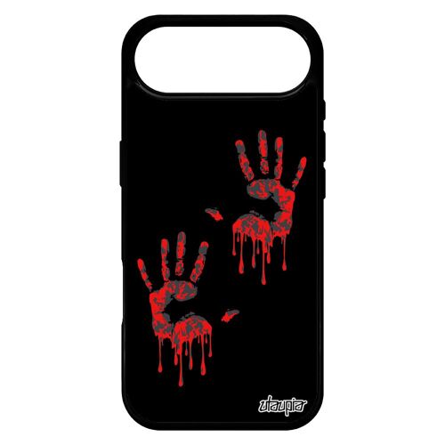 Coque Pour Iphone 17 Air Silicone Main Zombie Antichoc Aluminium Sang Empreinte Epouvante 4g Caoutchouc Trace De Original Horreur