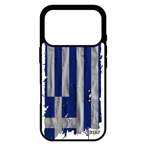 Coque pour iPhone 17 pro silicone drapeau grece grec tissu etui bumper coupe du monde 256 Go football aluminium Euro coupe d'europe