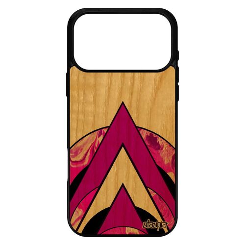 Coque pour iPhone 17 pro max bois silicone marbre rigide peinture antichoc original 2000 Go gel motif design cercle texture de