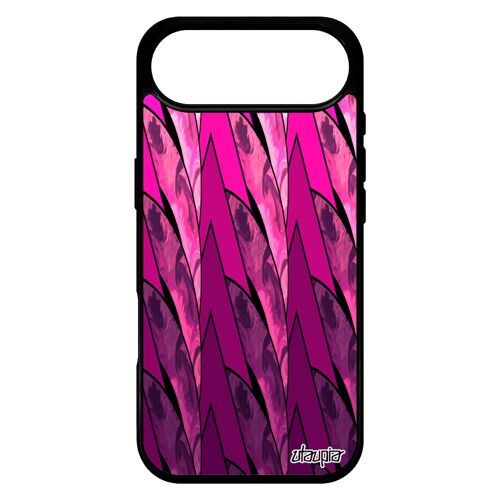 Coque Pour Iphone 17 Air Silicone Marbre Design Rose Effet Cercle Noir Geometrique Telephone Jolie Souple Housse Peinture Fond