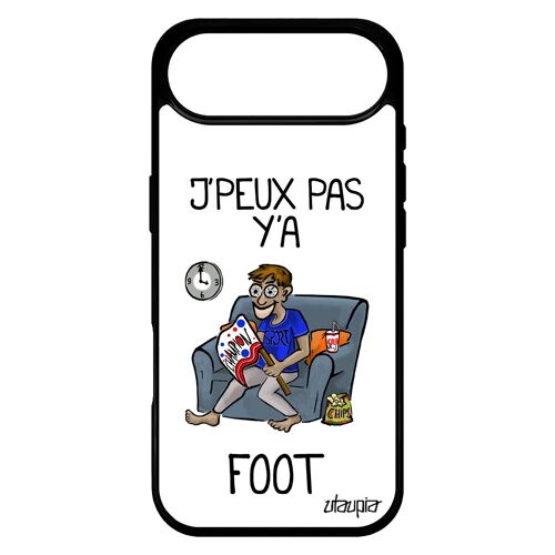 Coque Pour Iphone 17 Air Silicone J'peux Pas Y'a Foot Blanc Jpeux Humoristique Portable Antichoc Humour Drole Telephone Tpu Texte