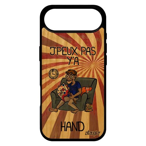 Coque Pour Iphone 17 Air Bois Silicone J'peux Pas Y'a Hand Comique Jpeux Je Etui Rouge Supporter Tpu Handball Made In France