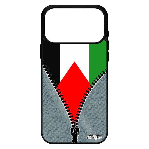 Coque pour iPhone 17 pro max silicone drapeau palestine palestinien noir portable jeans 4G jo football dessin foot jeux olympiques