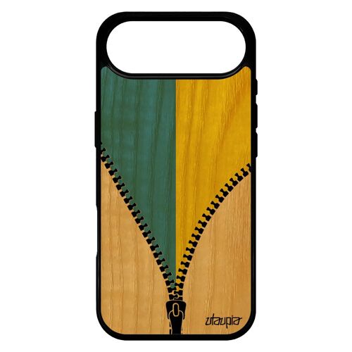 Coque Pour Iphone 17 Air Bois Silicone Drapeau Ukraine Ukrainien Football Etui Pas Cher Foot Jo De Protection Euro