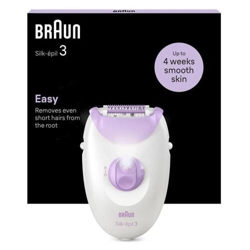 Braun Silk-Épil 3 3-000 20 Pince(S) Violet, Blanc 
