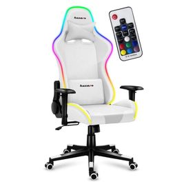 Huzaro Force 6.2 RGB Siège de jeu sur PC Siège balançoire (nacelle) Blanc