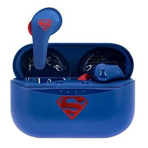 OTL Technologies DC Comics Superman Casques Sans fil Ecouteurs Appels/Musique Bluetooth Bleu
