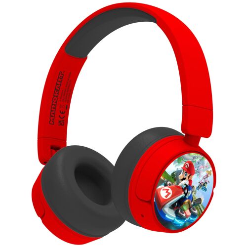 OTL Technologies Super Mario Mario Kart Casque Avec fil &sans fil Arceau Gaming Bluetooth Rouge