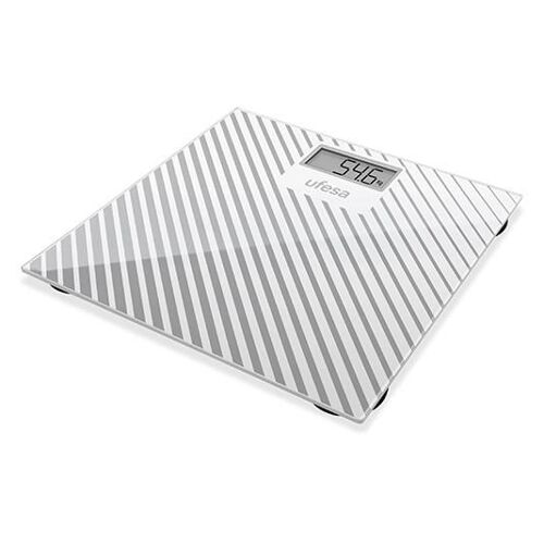 Ufesa Be0907 Carré Gris, Blanc Pèse-Personne Électronique