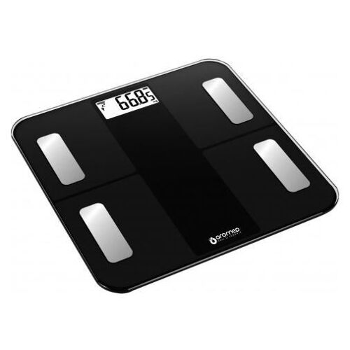 Oromed Oro-Scale Bluetooth Black Carré Noir Pèse-Personne Électronique